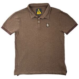 Star Wars Chewbacca Brown Polo Shirt 100% Cotton Star Wars - Tag Size L / Fits M
